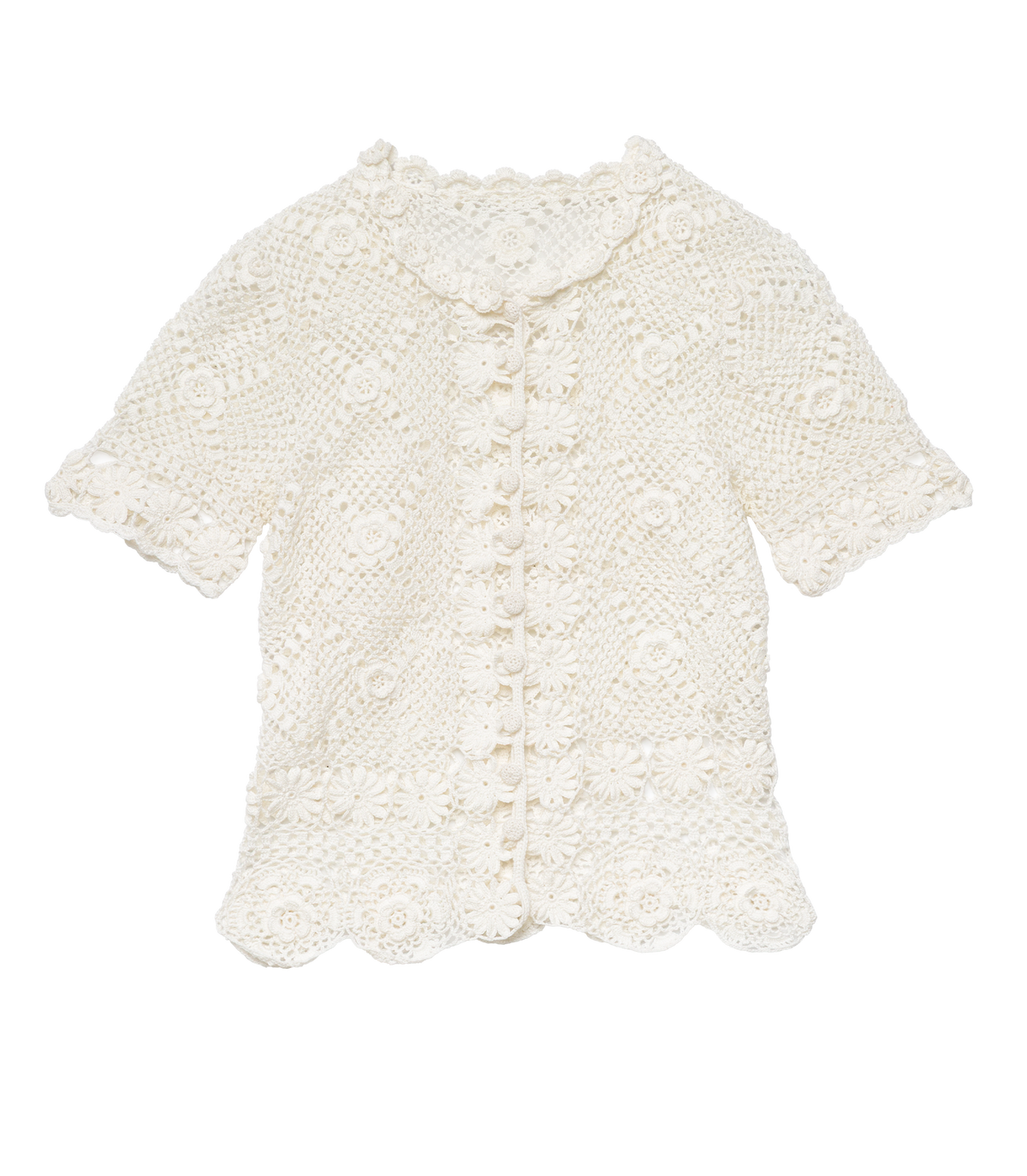Chrysanthe Top in Pearl, view 7