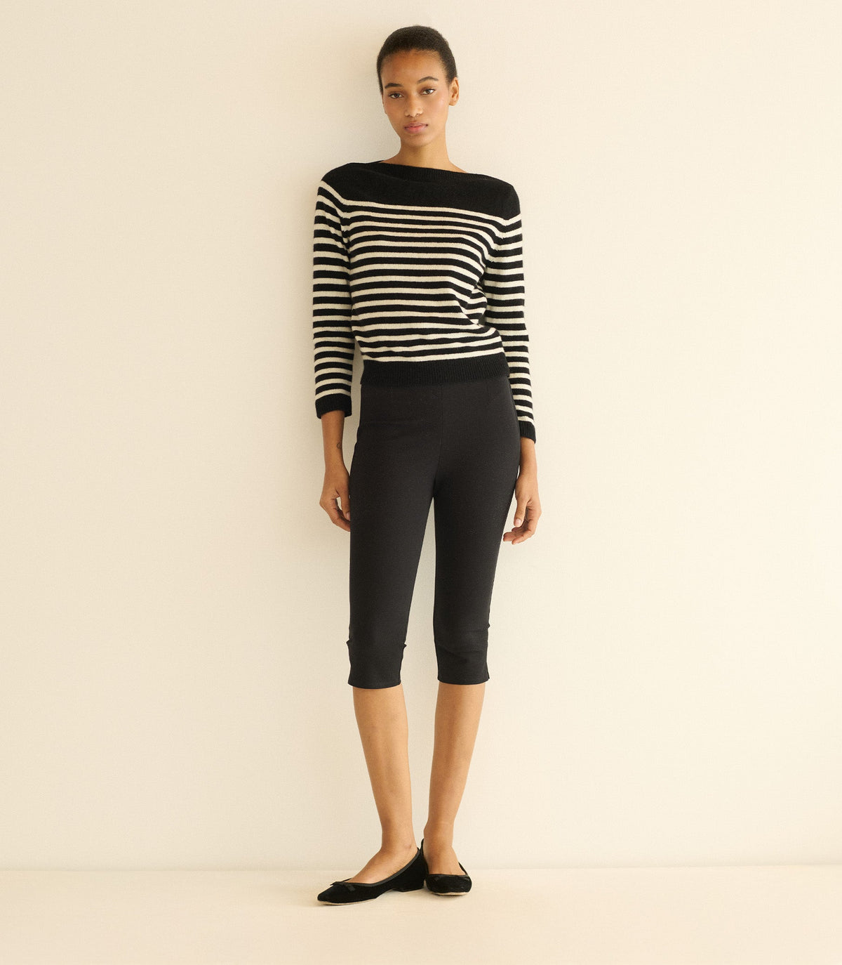 Clairmont Sweater in Marceau Stripe, view 2