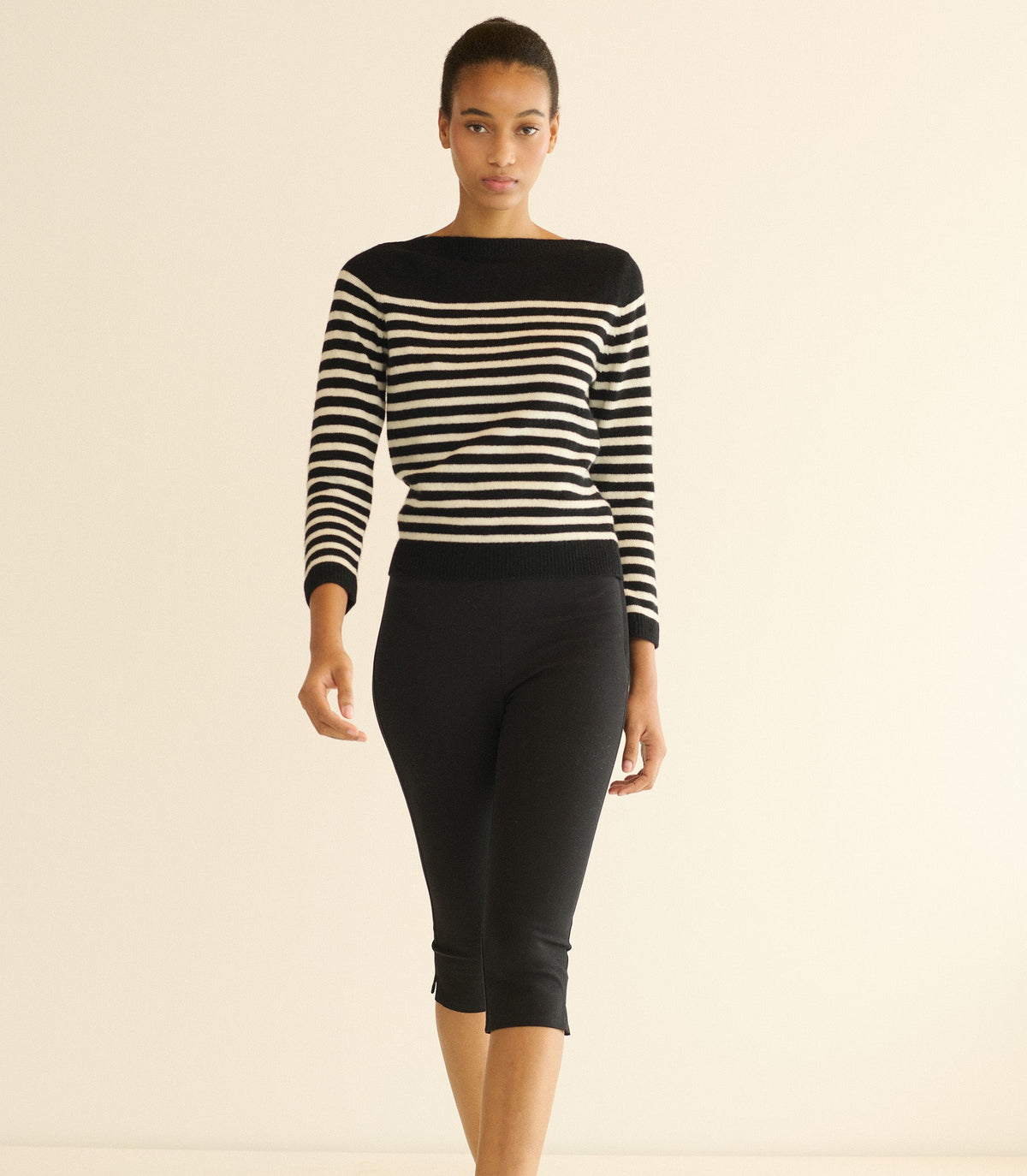 Clairmont Sweater in Marceau Stripe, view 4