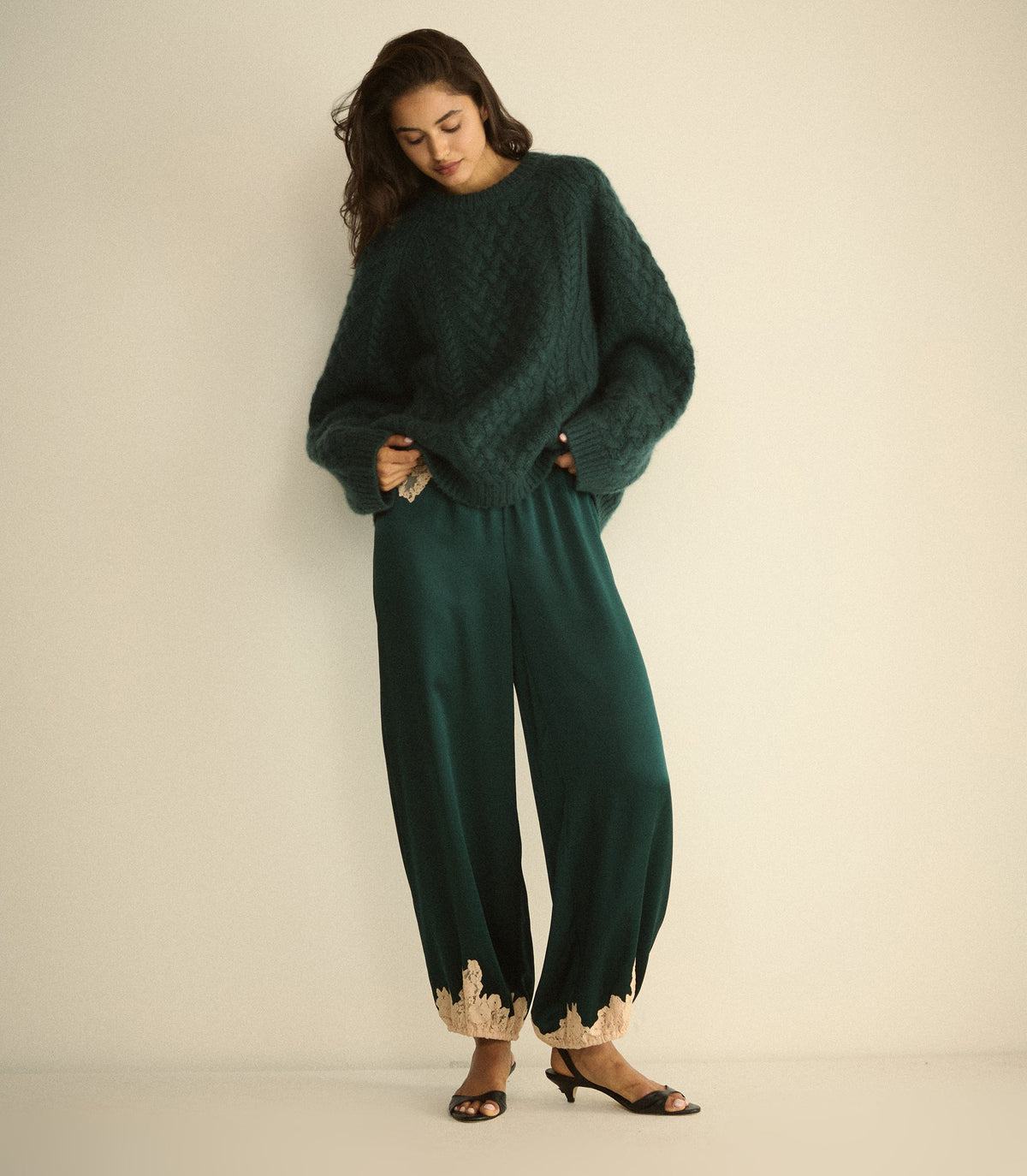 Clarendon Sweater in Sea Cliff, view 3