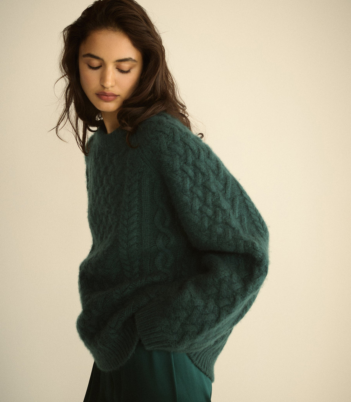 Clarendon Sweater in Sea Cliff, view 2