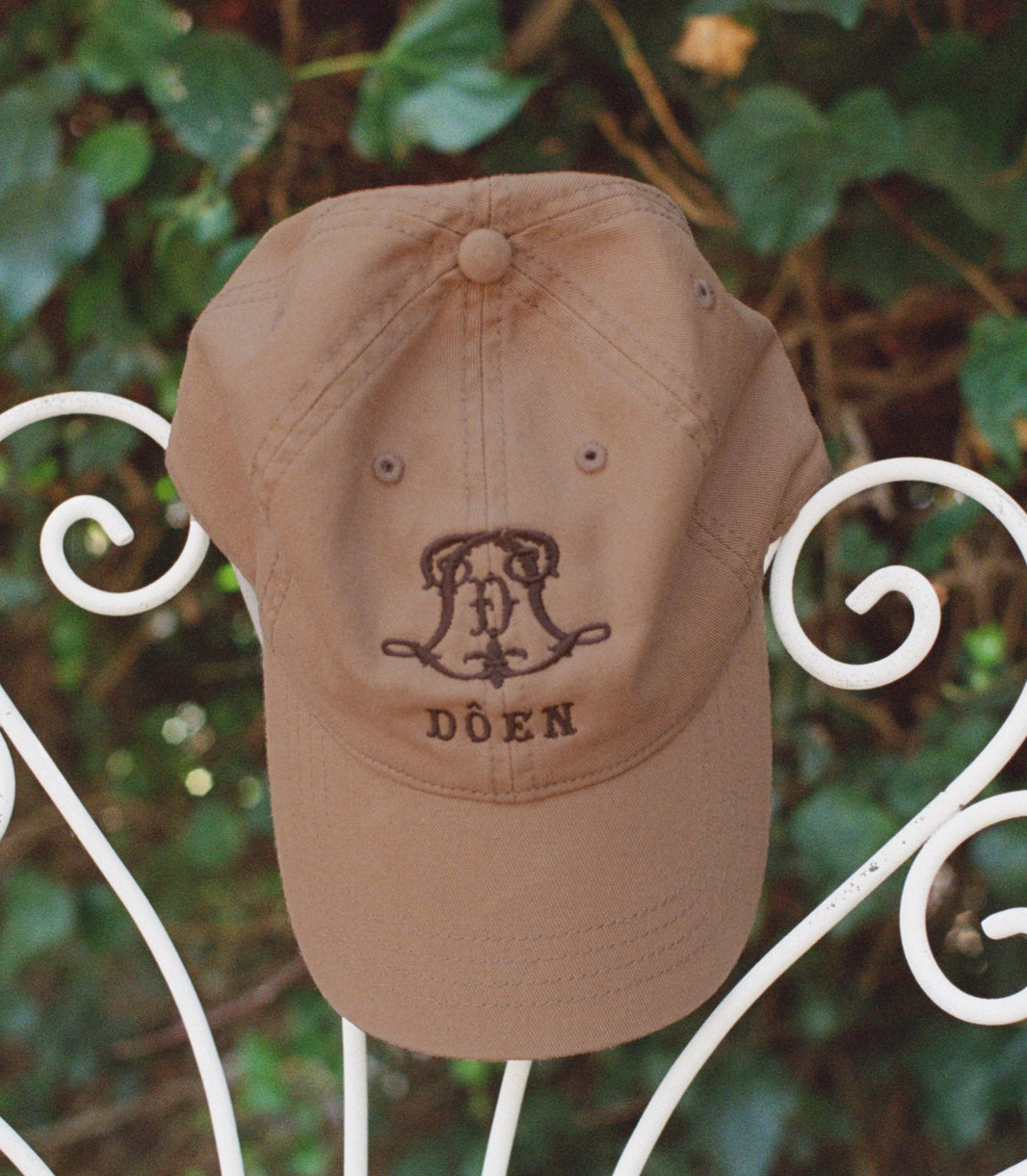 Claro Baseball Hat in Brown Cotton