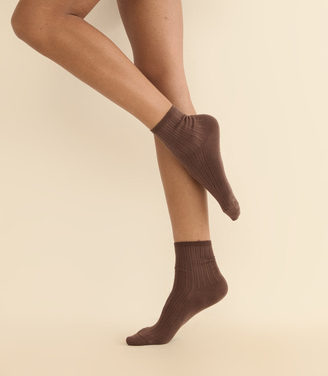 Collégien La Mini Ankle Sock in Chocolat au Lait