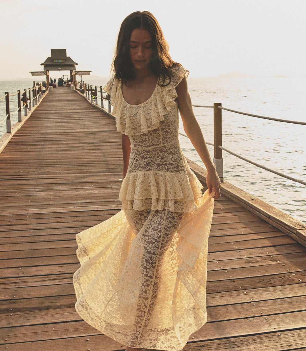 Costine Dress in Vanilla