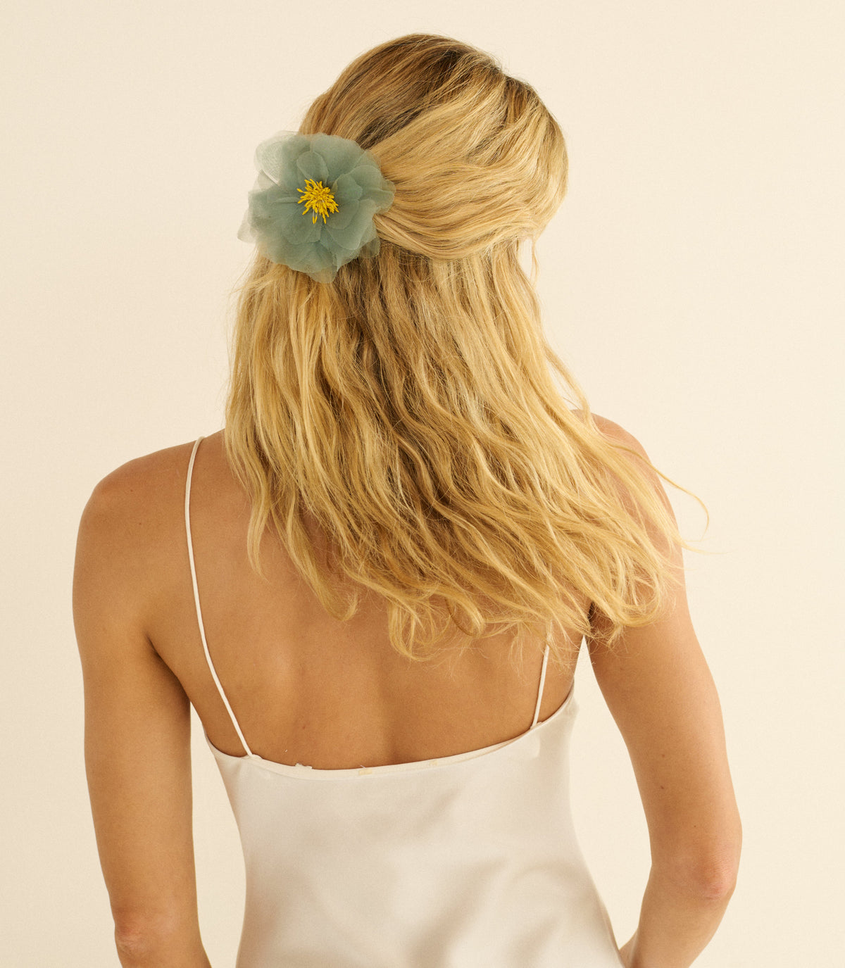 Dani Barrette in Teal Organza