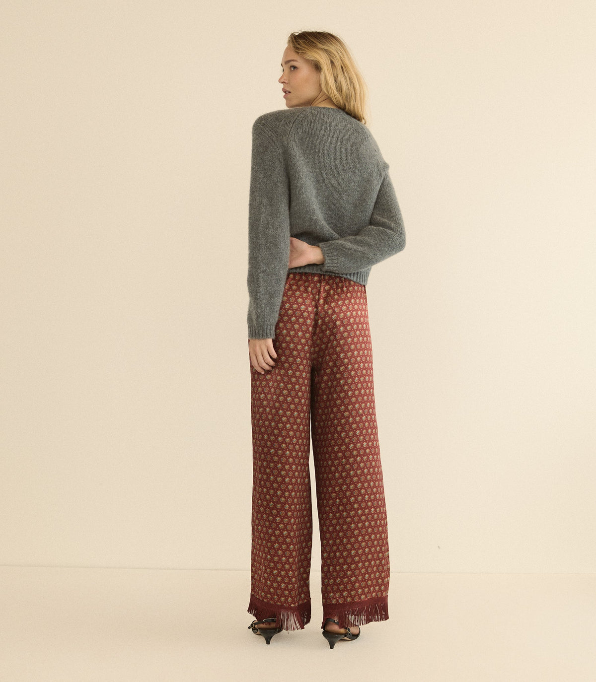 Darcy Cardigan in Charcoal Melange, view 4
