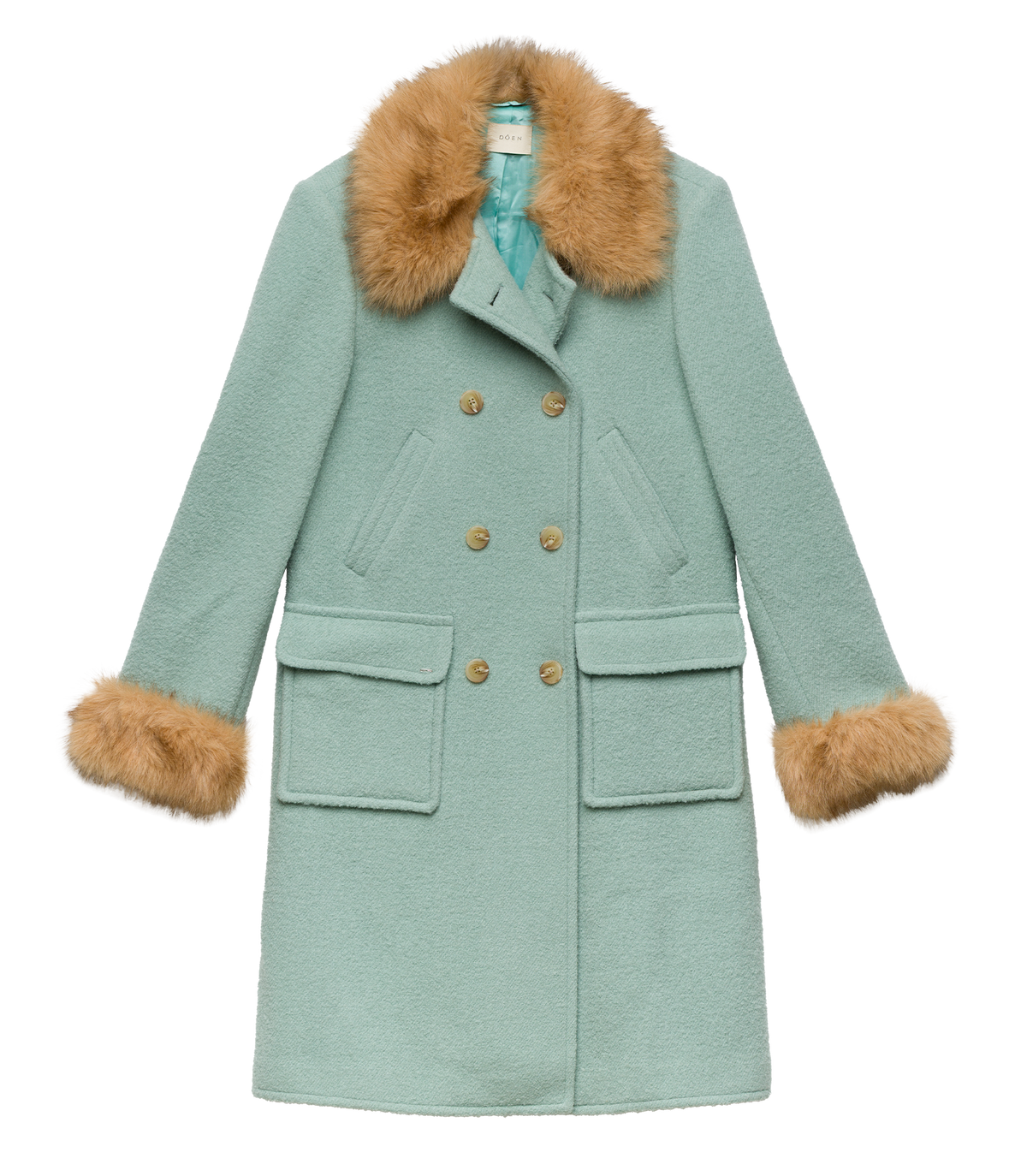 Deneuve Coat in Brighton Fog, view 7