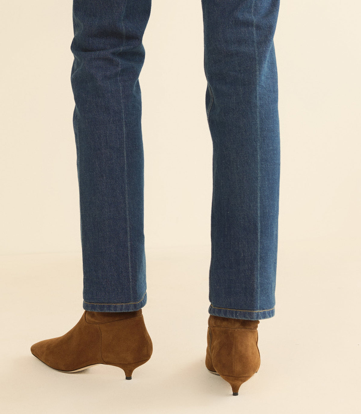Devi Boot in Tortoise Stretch Suede, view 4