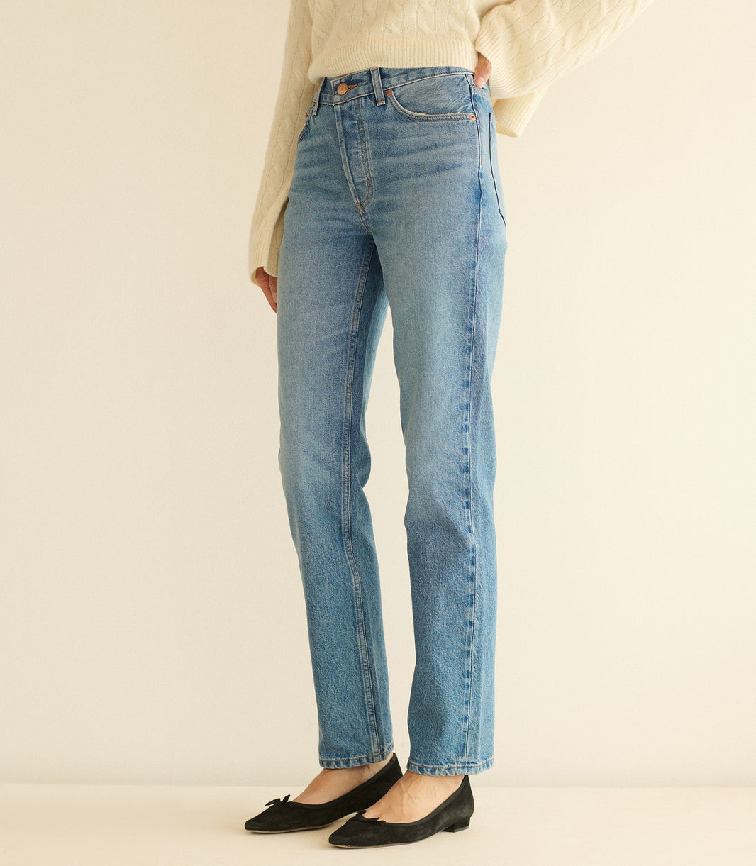 Diana Mid Rise Jean in Marville Wash