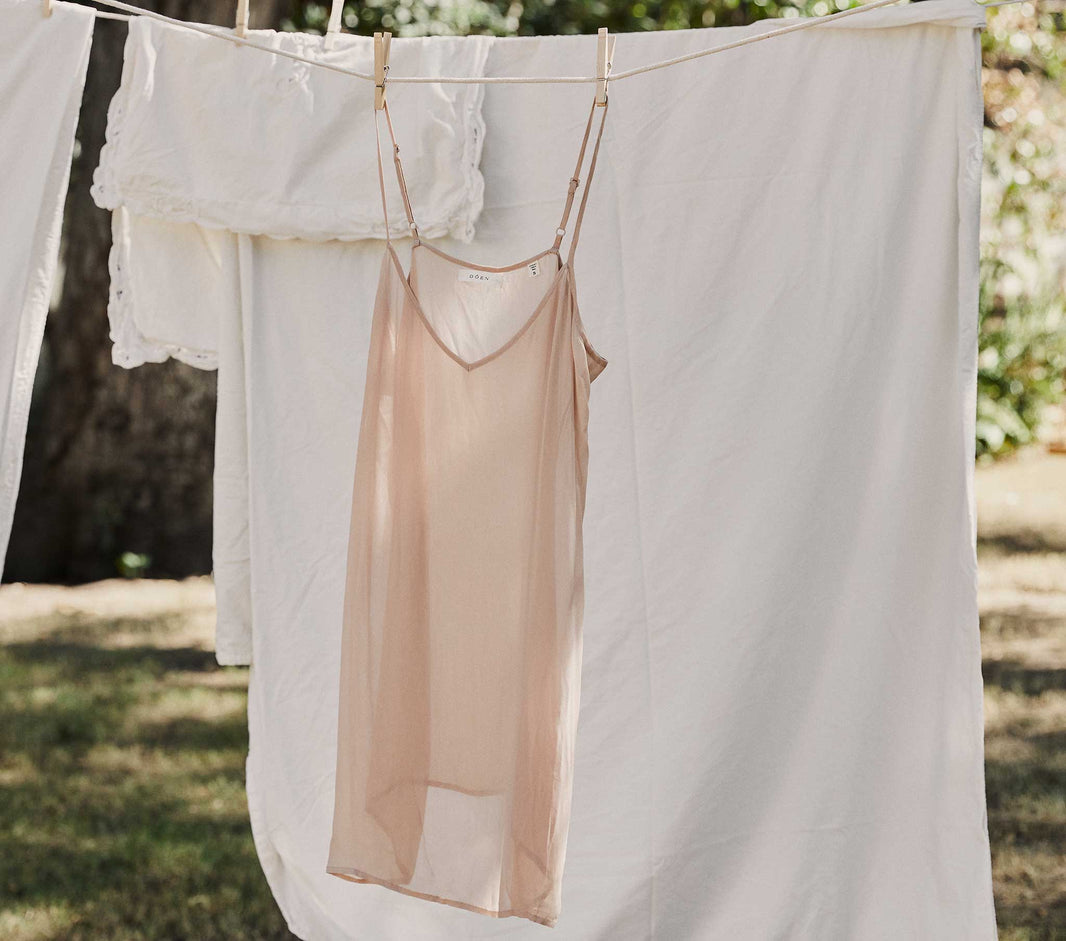 Short Deep V-Neck Slip in Conch