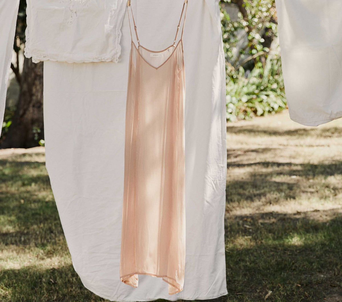 Long Deep V-Neck Slip in Conch