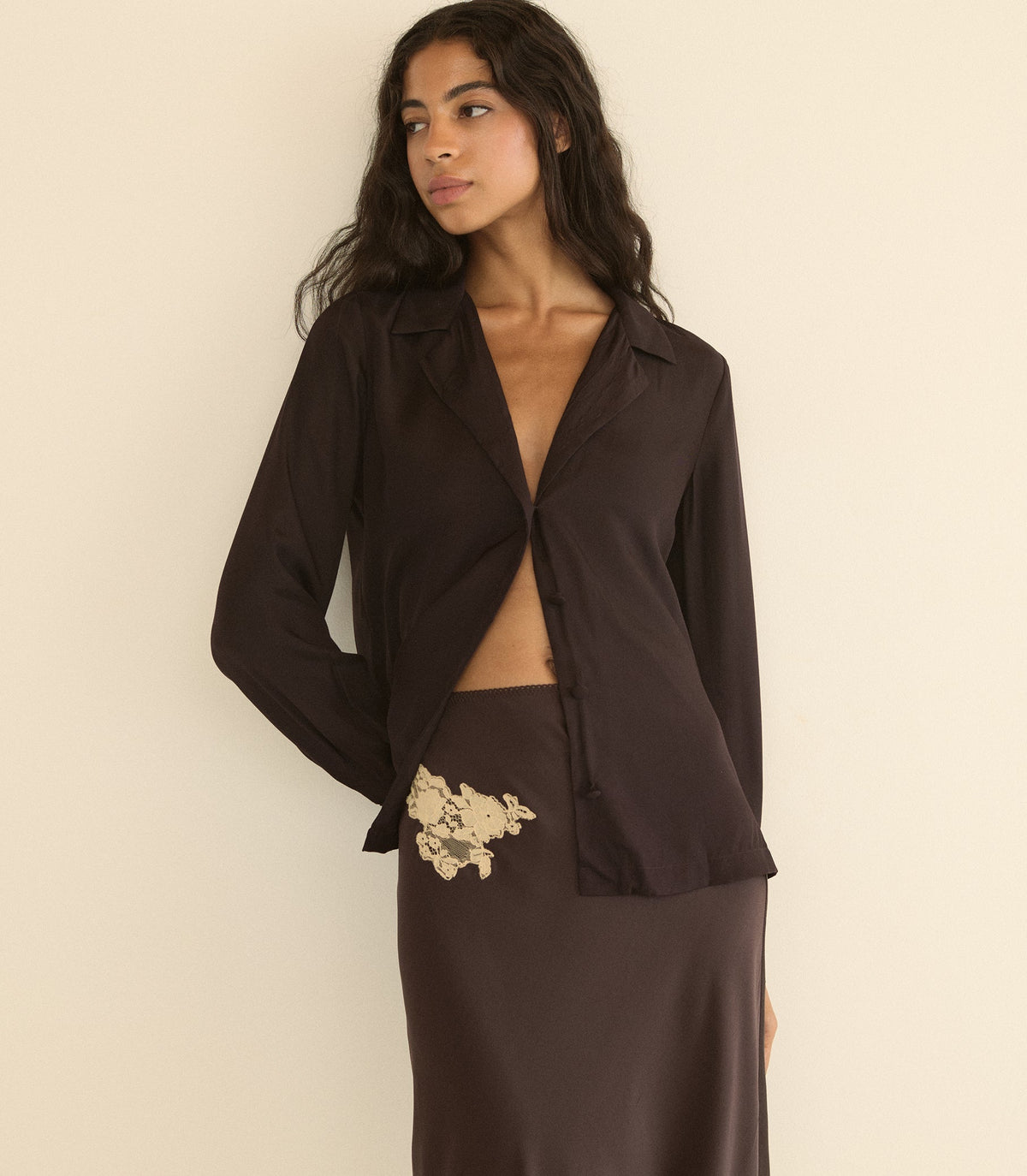Dorsia Top in Equestrian Brown, view 4