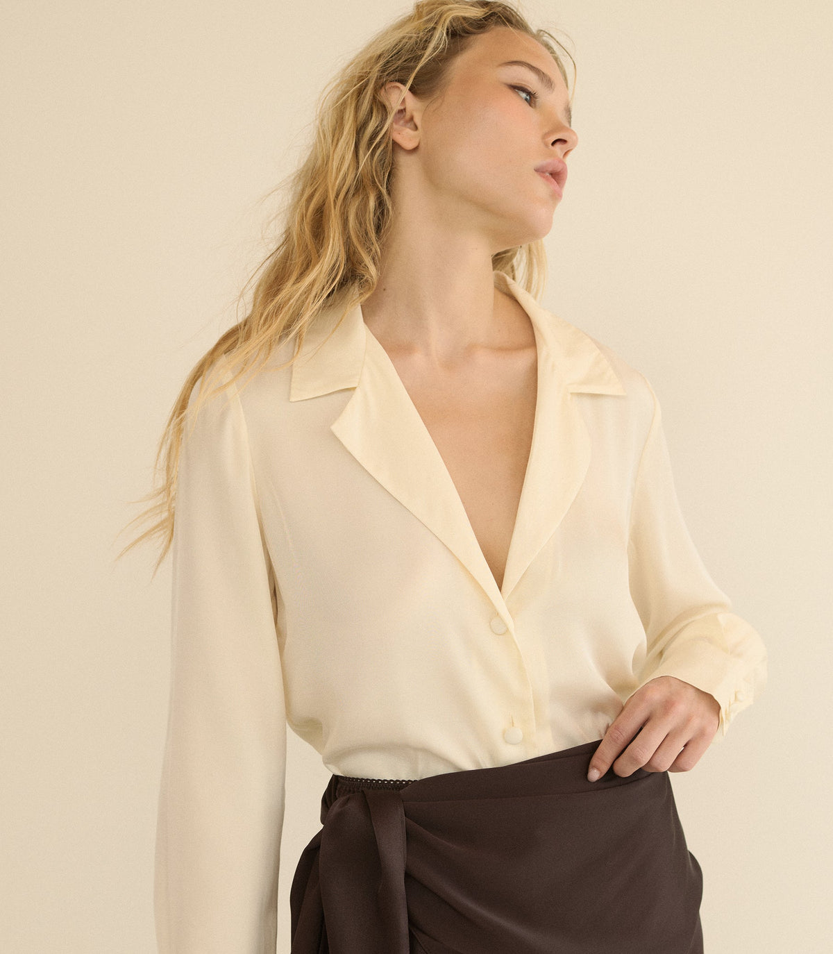 Dorsia Top in Sea Salt, view 4