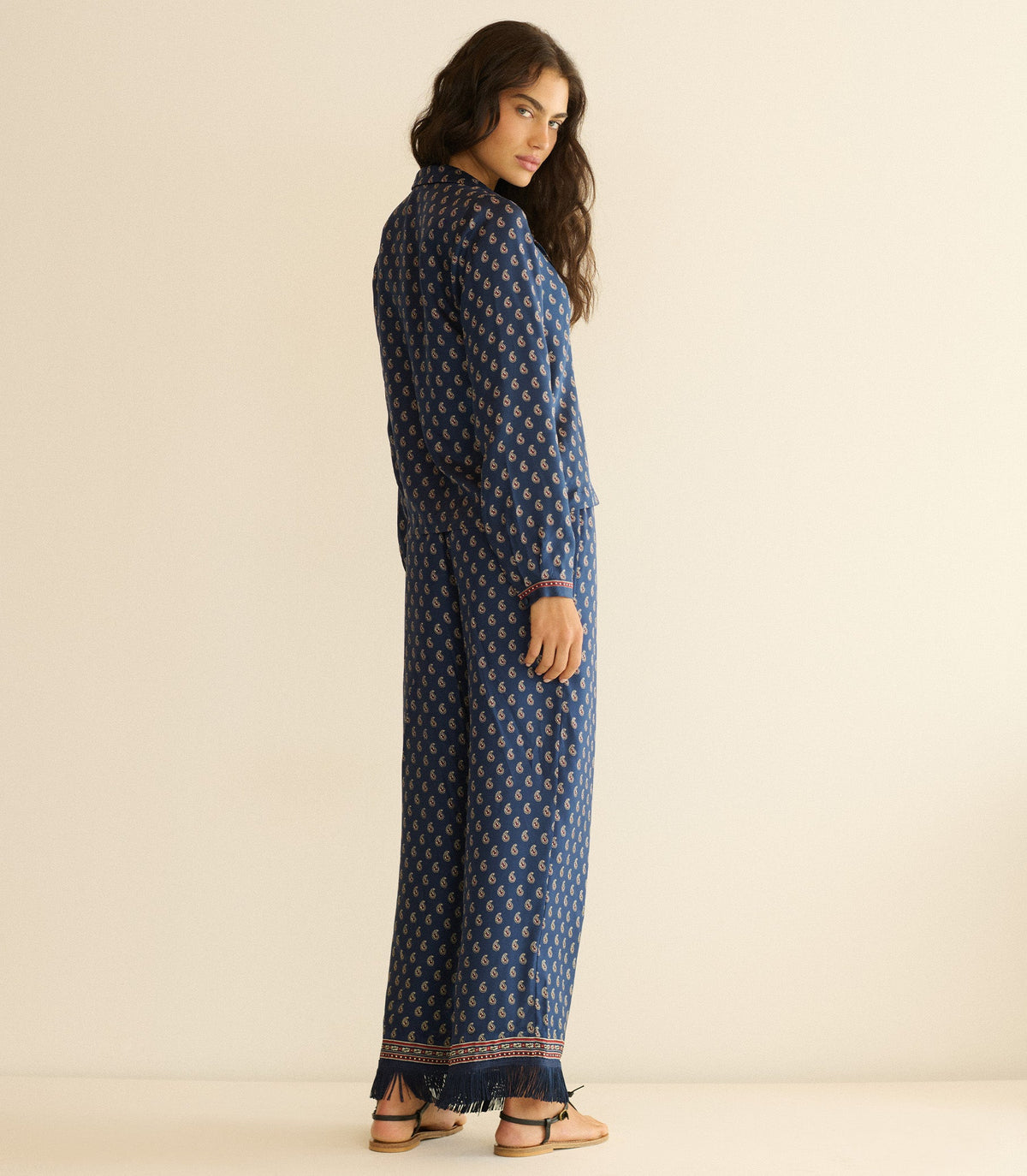 Elene Top in Bleu Taormina Paisley, view 6