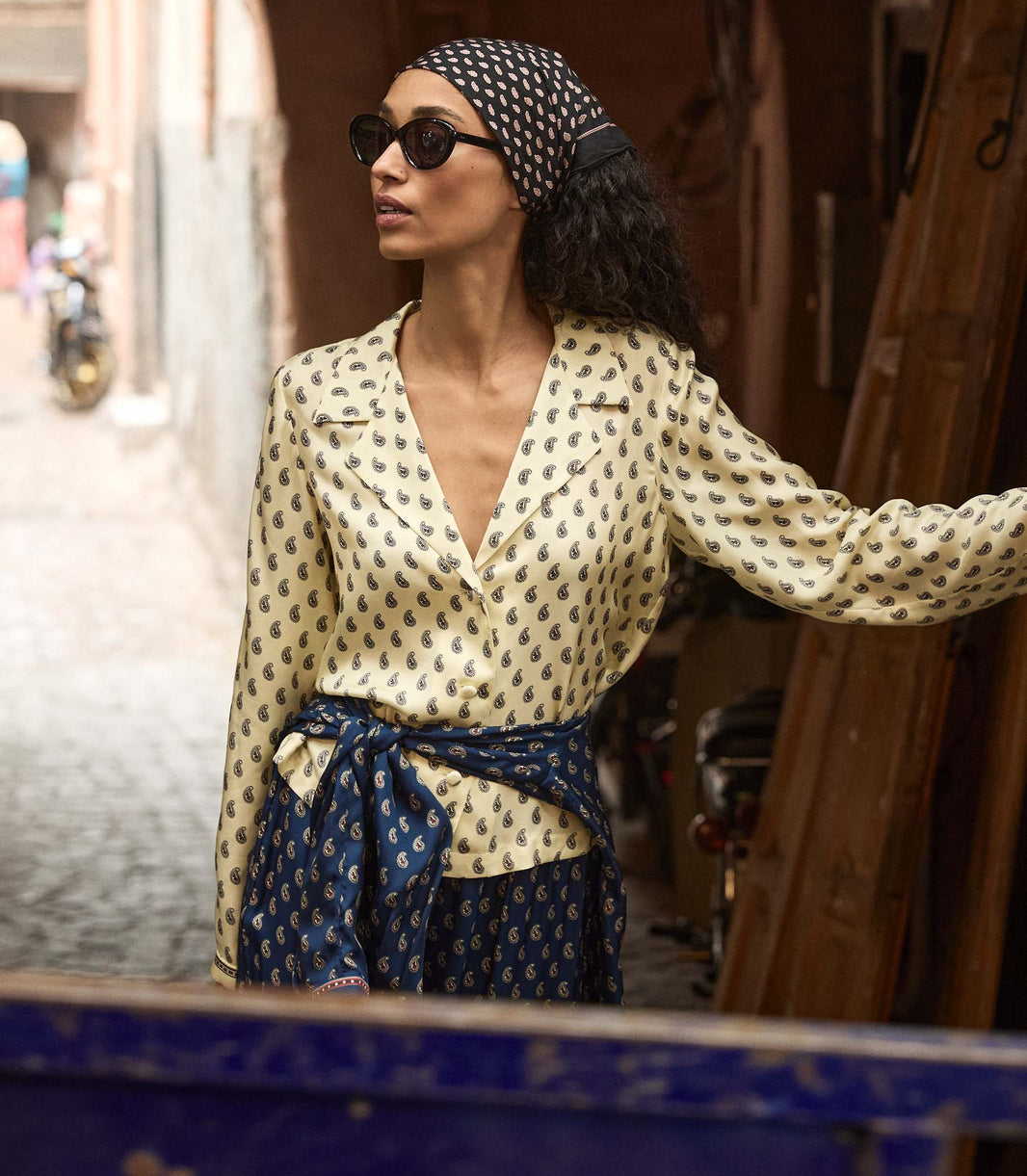 Elene Top in Sunlight Taormina Paisley