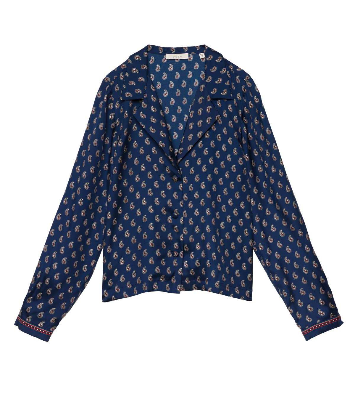 Elene Top in Bleu Taormina Paisley, view 10