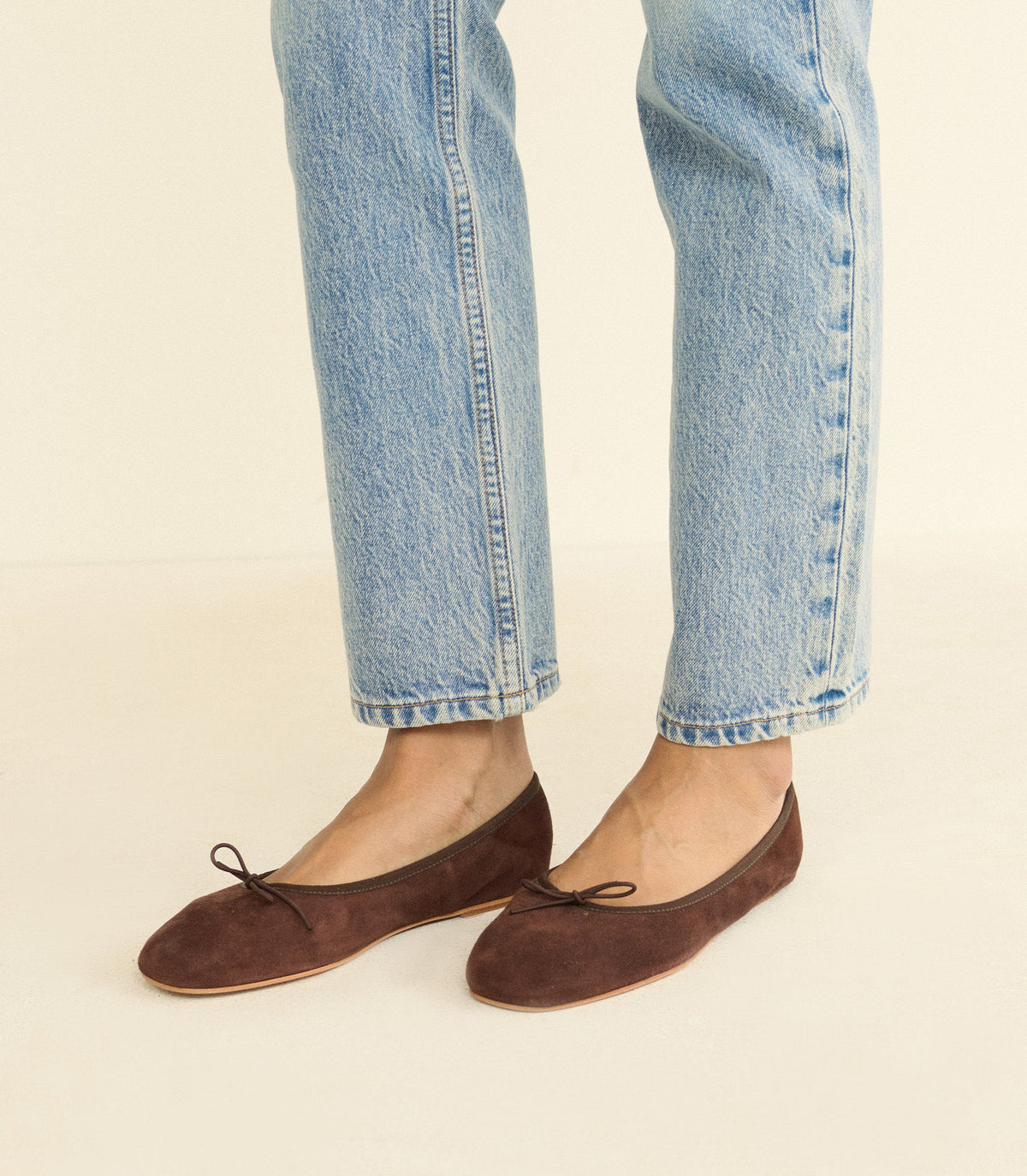 Eleni Mary Jane in Chocolate Suede, view 2