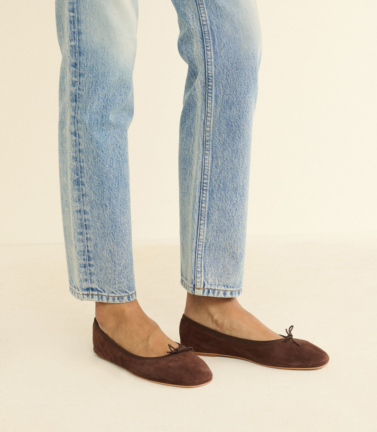 Eleni Mary Jane in Chocolate Suede, view 3