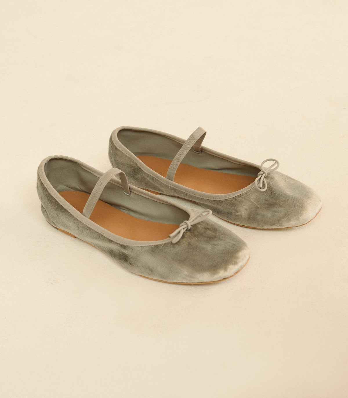 Eleni Mary Jane in Dove Panne Velvet, view 6