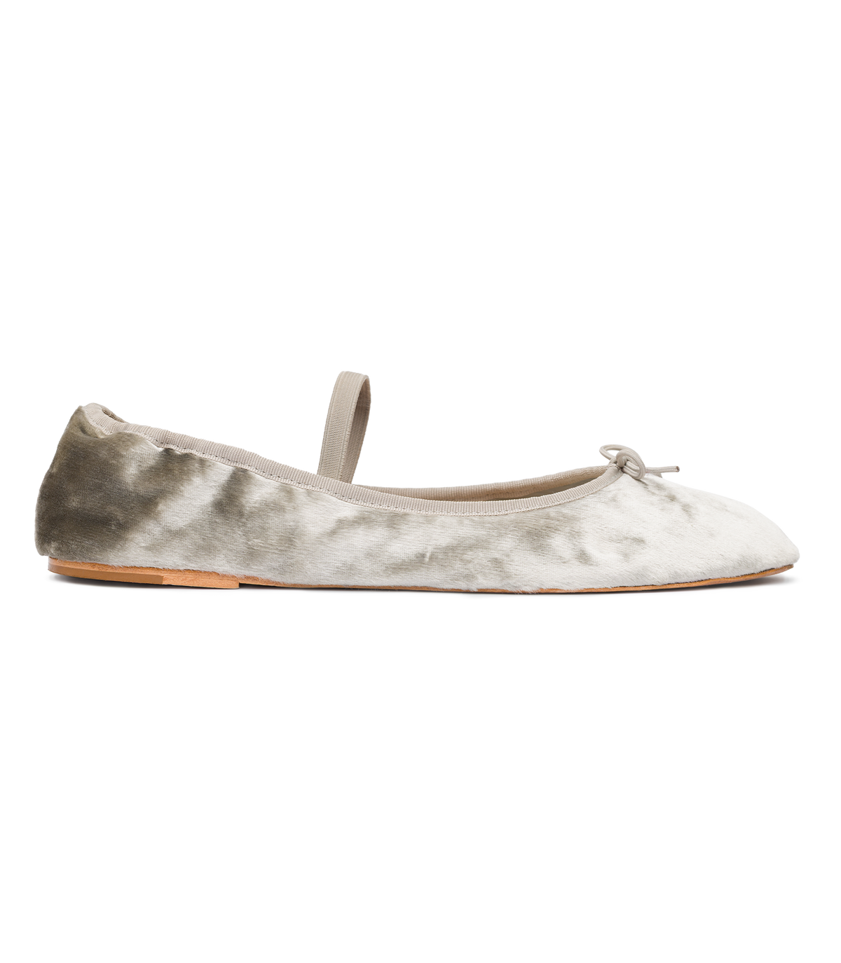Eleni Mary Jane in Dove Panne Velvet, view 8