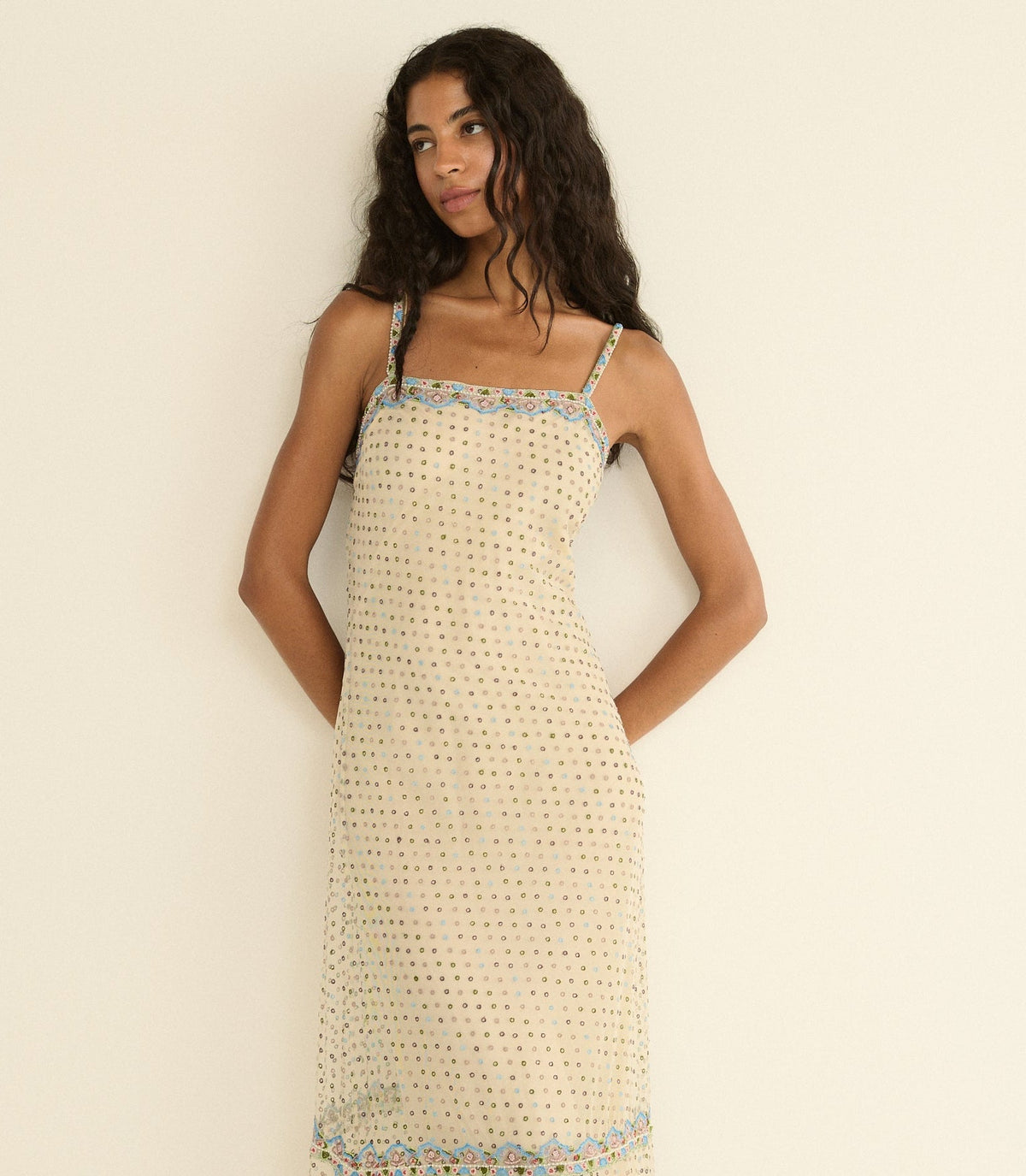 Elida Dress in Candlelight, view 4
