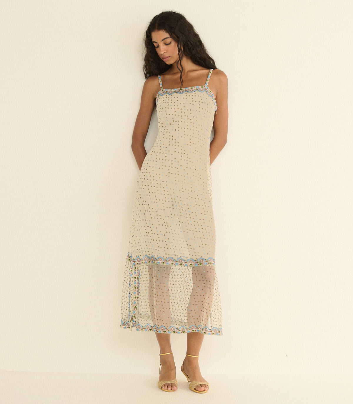 Elida Dress in Candlelight, view 3