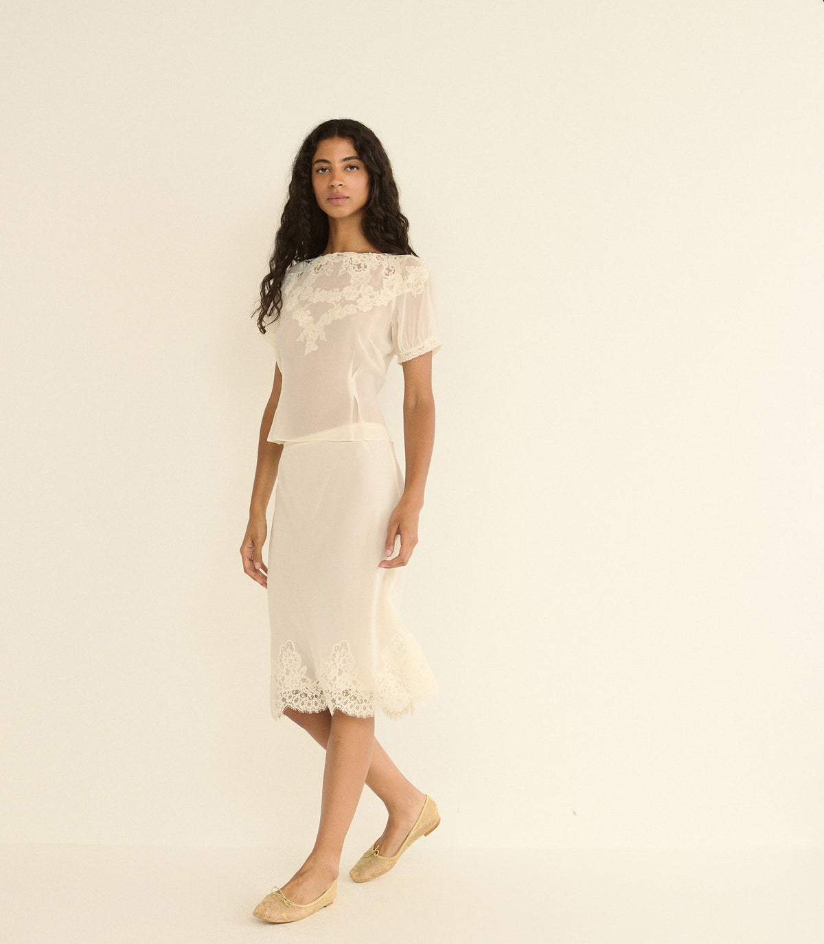Elowette Skirt in Sea Salt, view 4
