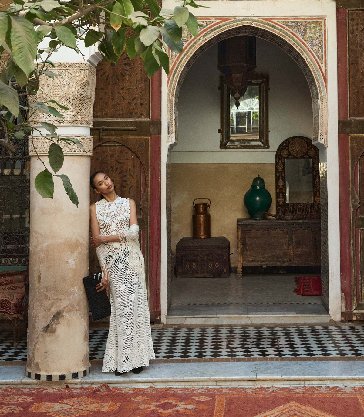Evangeline Dress in Pearl, view 5