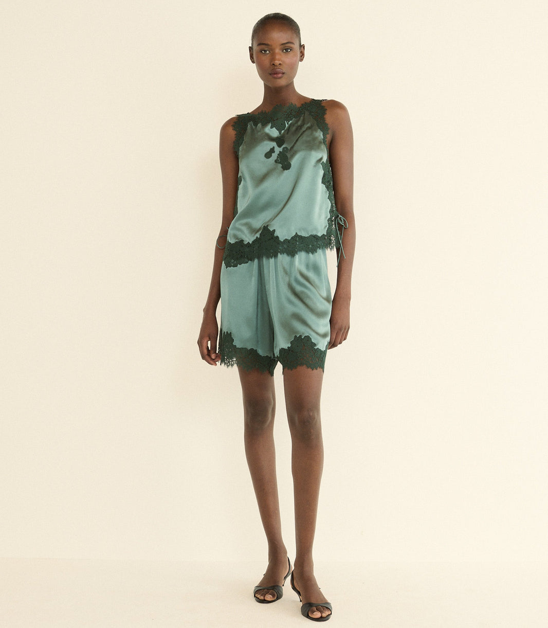 Evania Top in Dulac Green