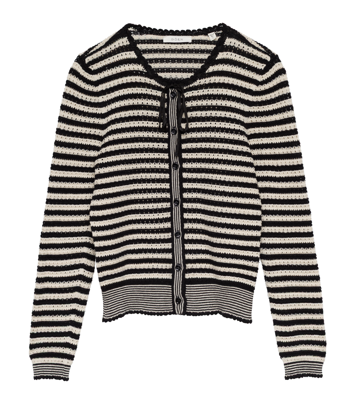 Everlyn Cardigan in Sidonie Stripe, view 5