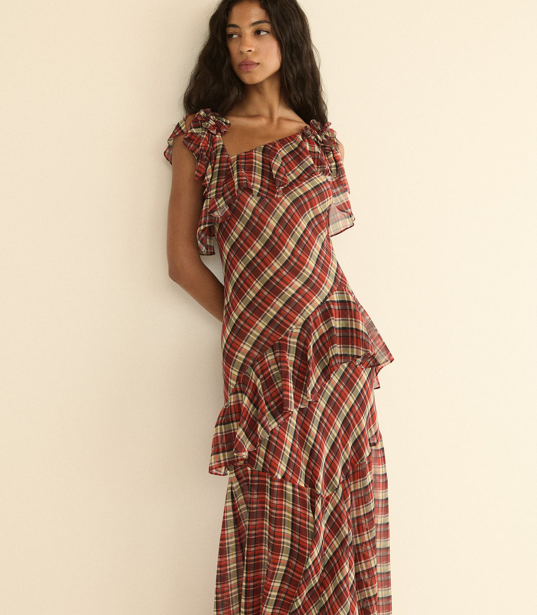 Fernanda Dress in Rosemere Plaid