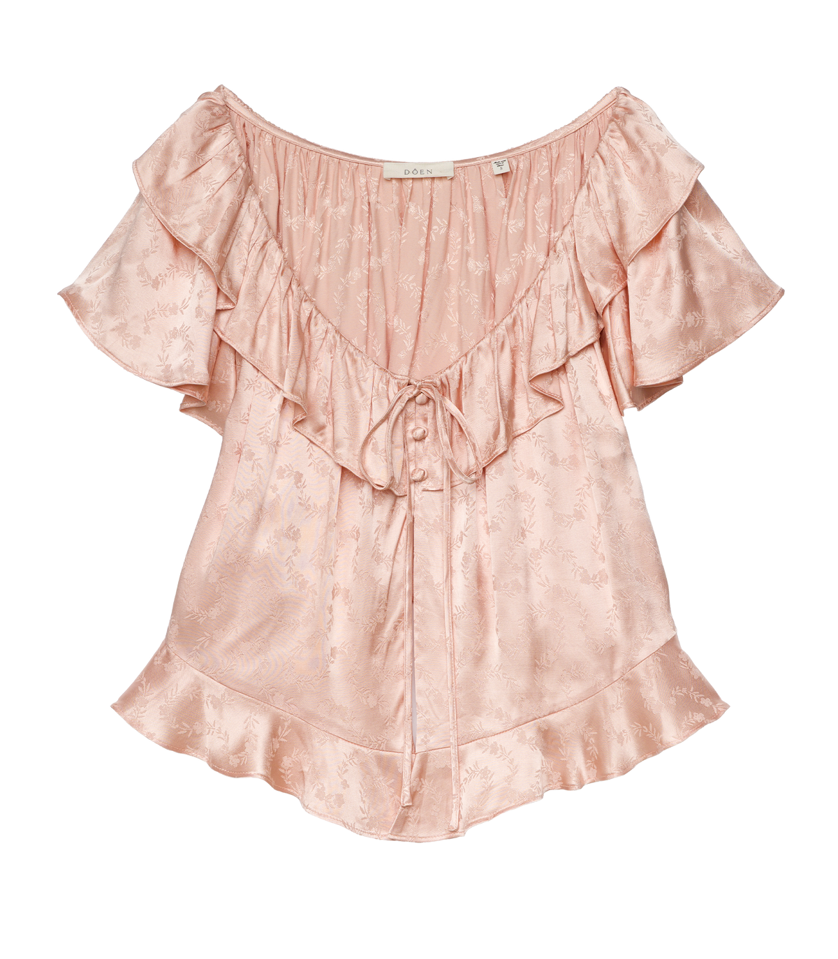 Floriette Top in Peach Sorbet, view 5