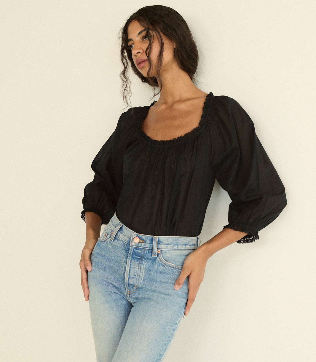 Florine Top in Black