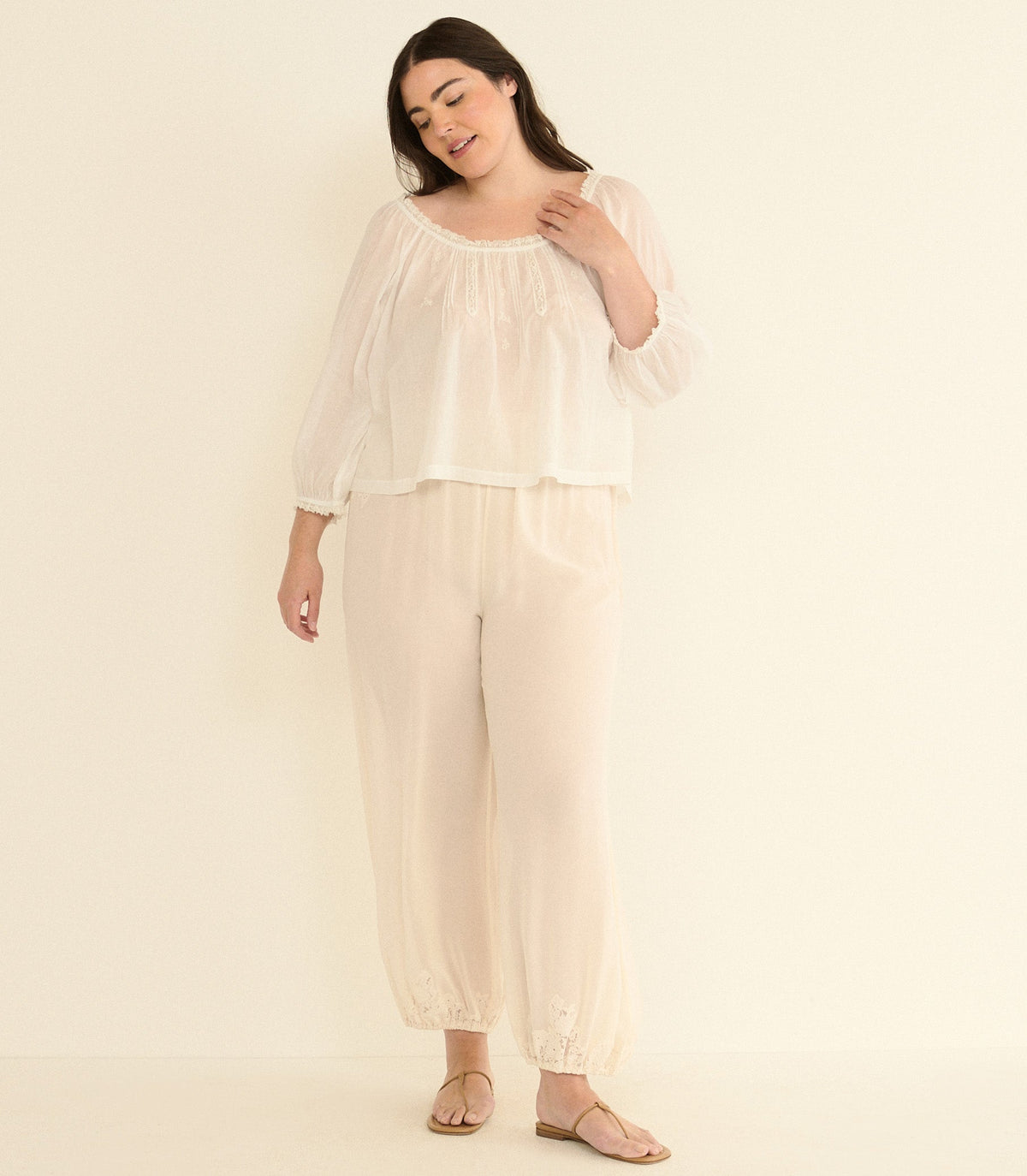 Florine Top in Salt, view 8