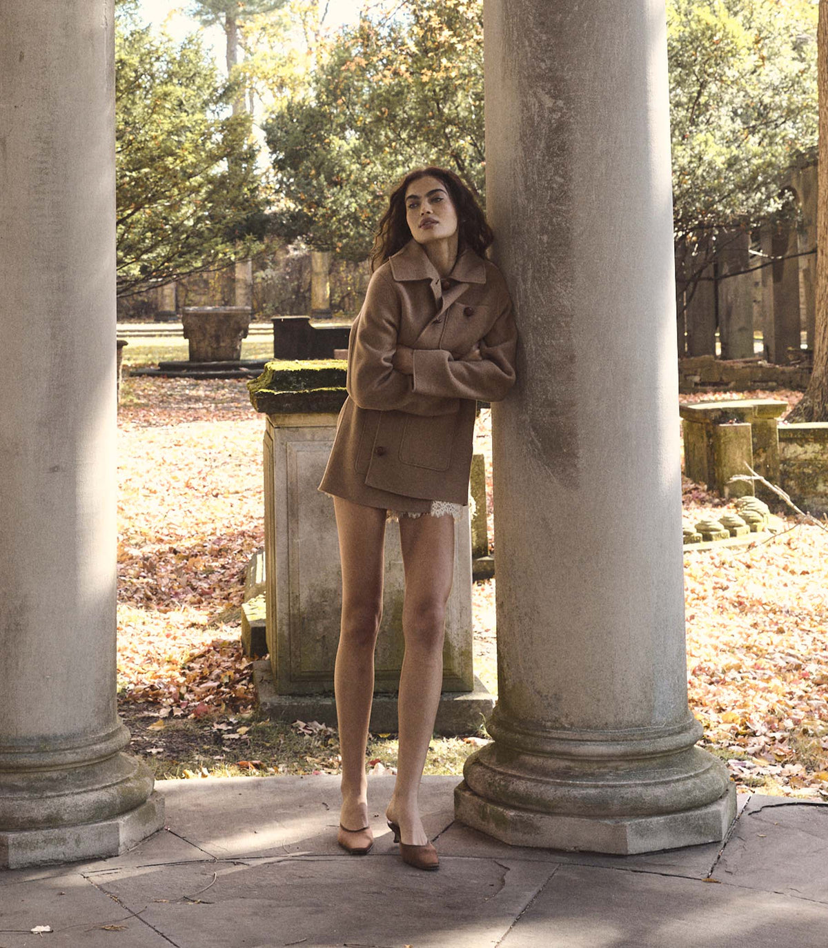 Germain Coat in Light Khaki, view 7