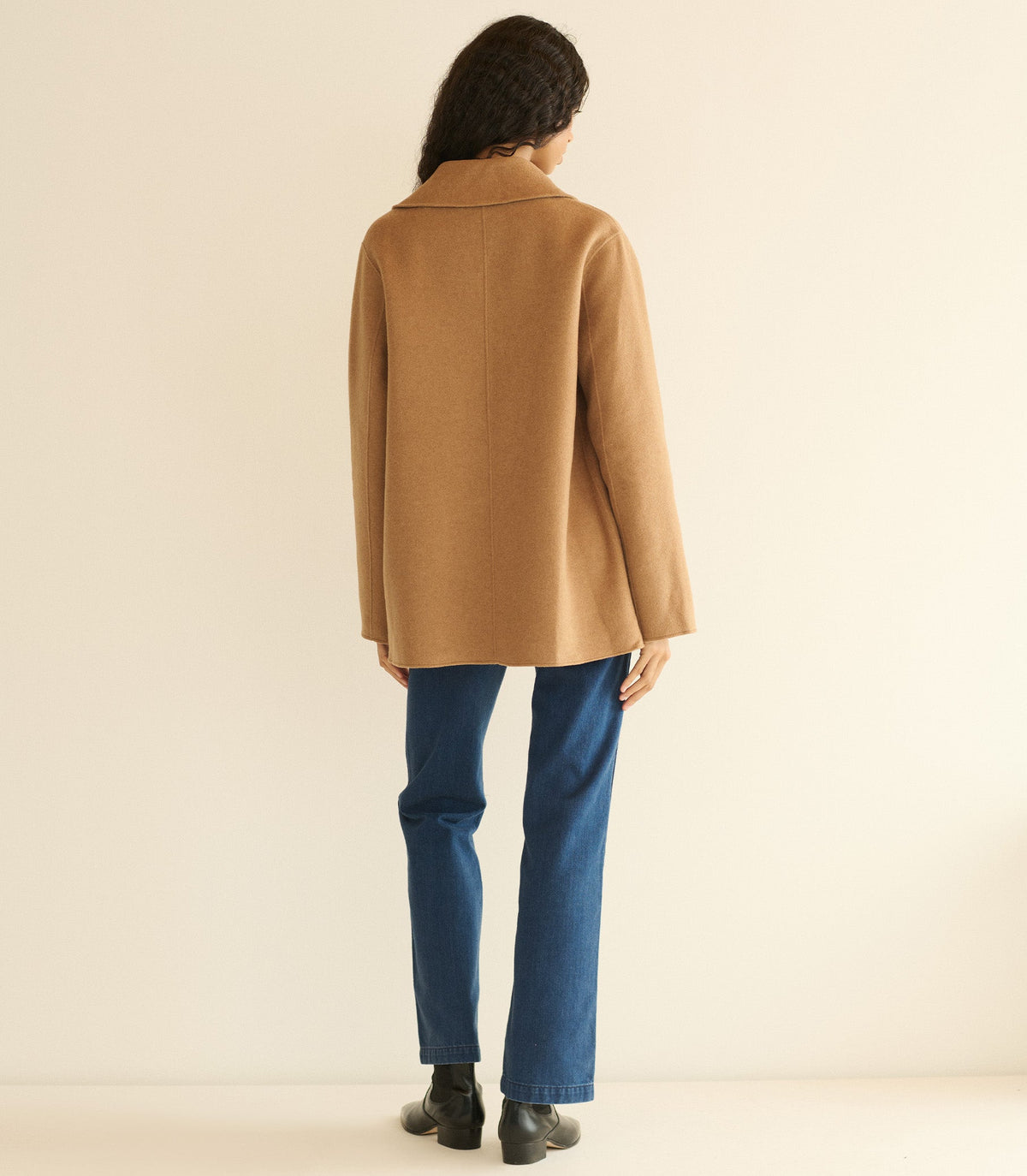 Germain Coat in Light Khaki, view 5