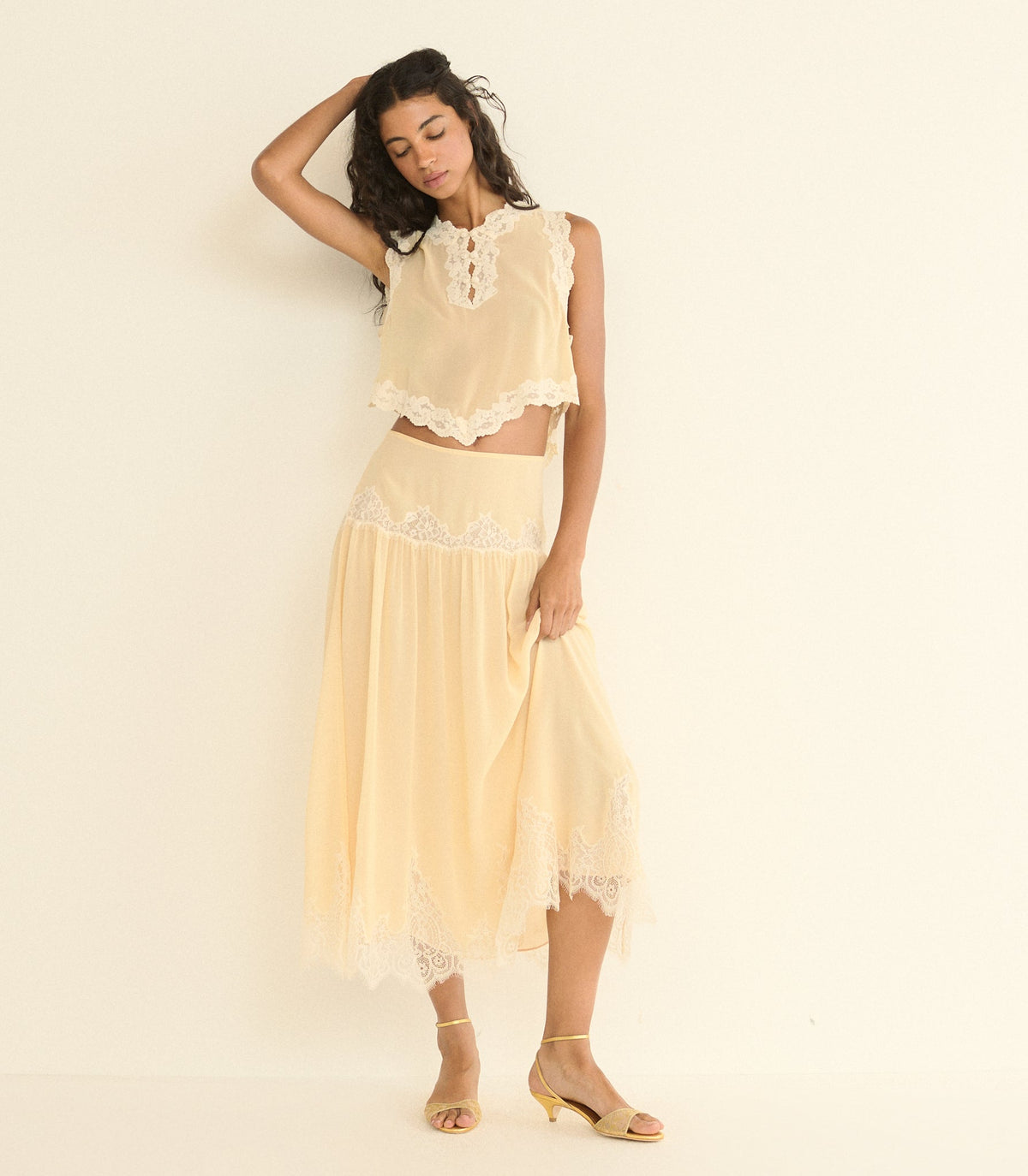 Giorgine Skirt in Shell