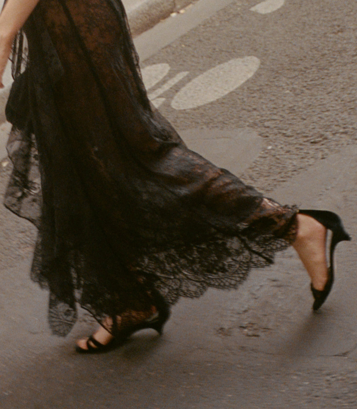 Giulia Heel in Black Velvet, view 3