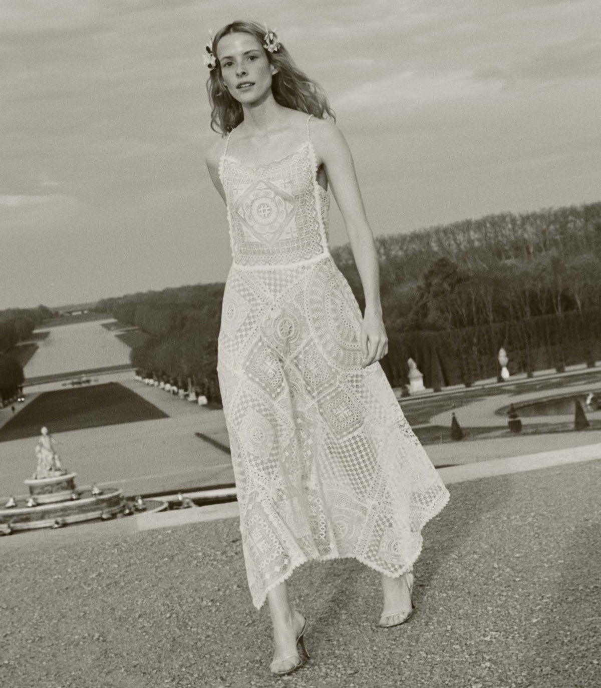 Handkerchief Anniversary Dress in Salt, view 4