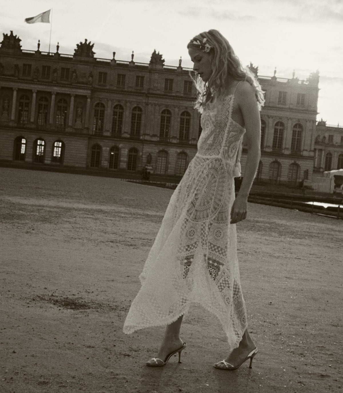 Handkerchief Anniversary Dress in Salt, view 5