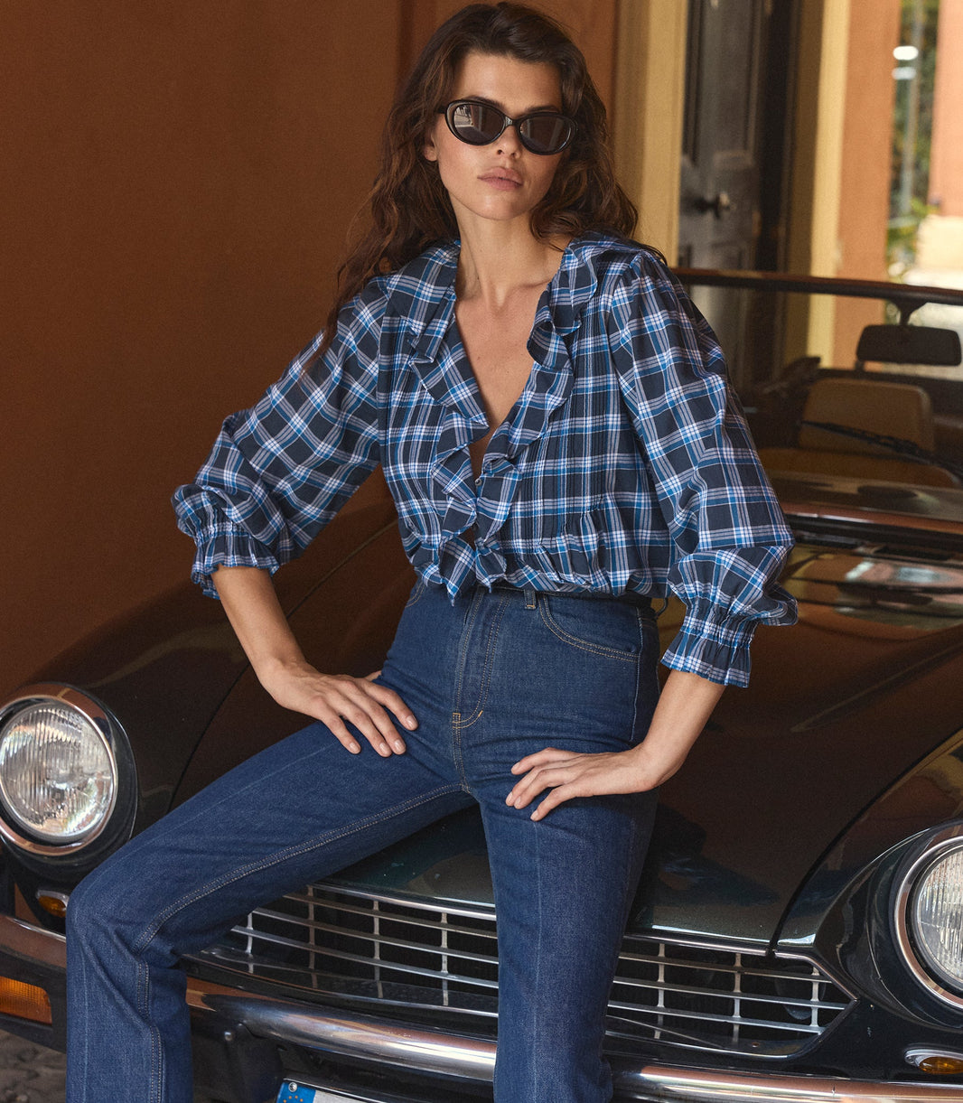Hardy Top in Valmont Plaid
