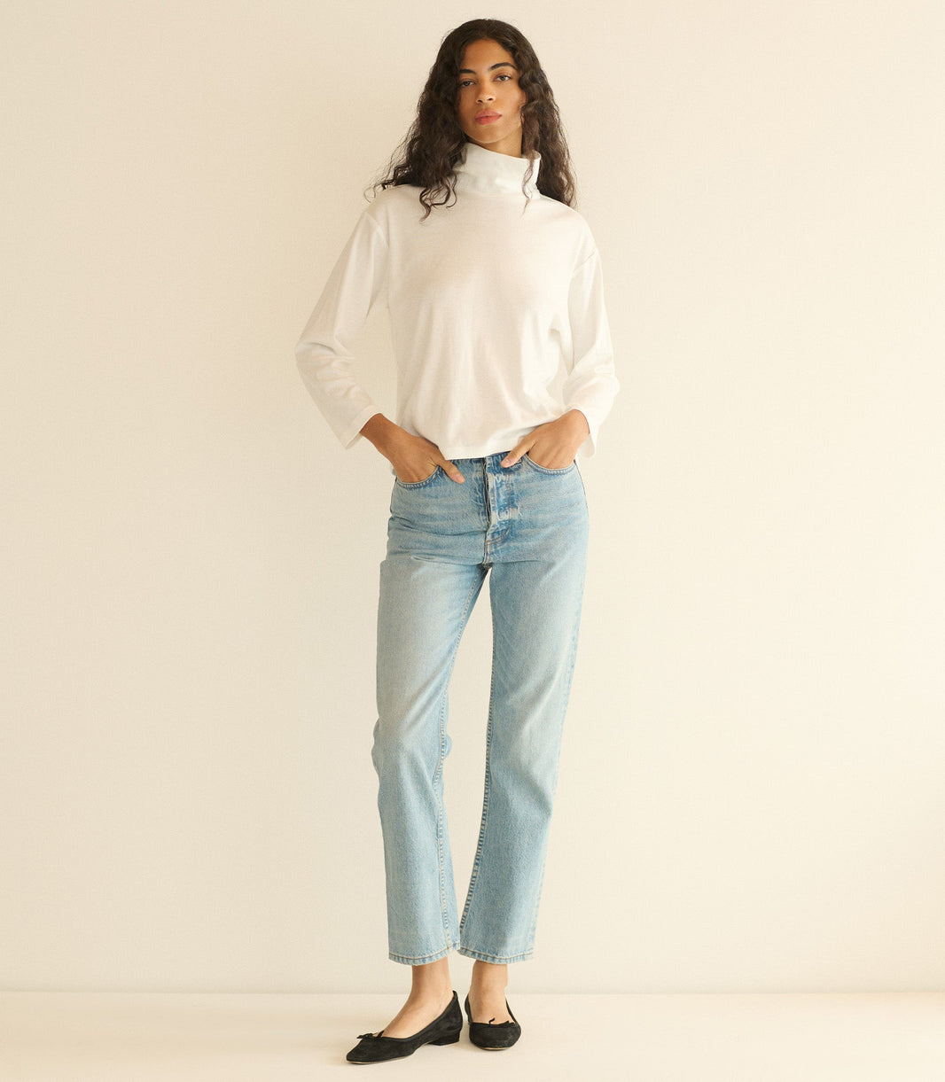 Hawthorn Turtleneck in Salt