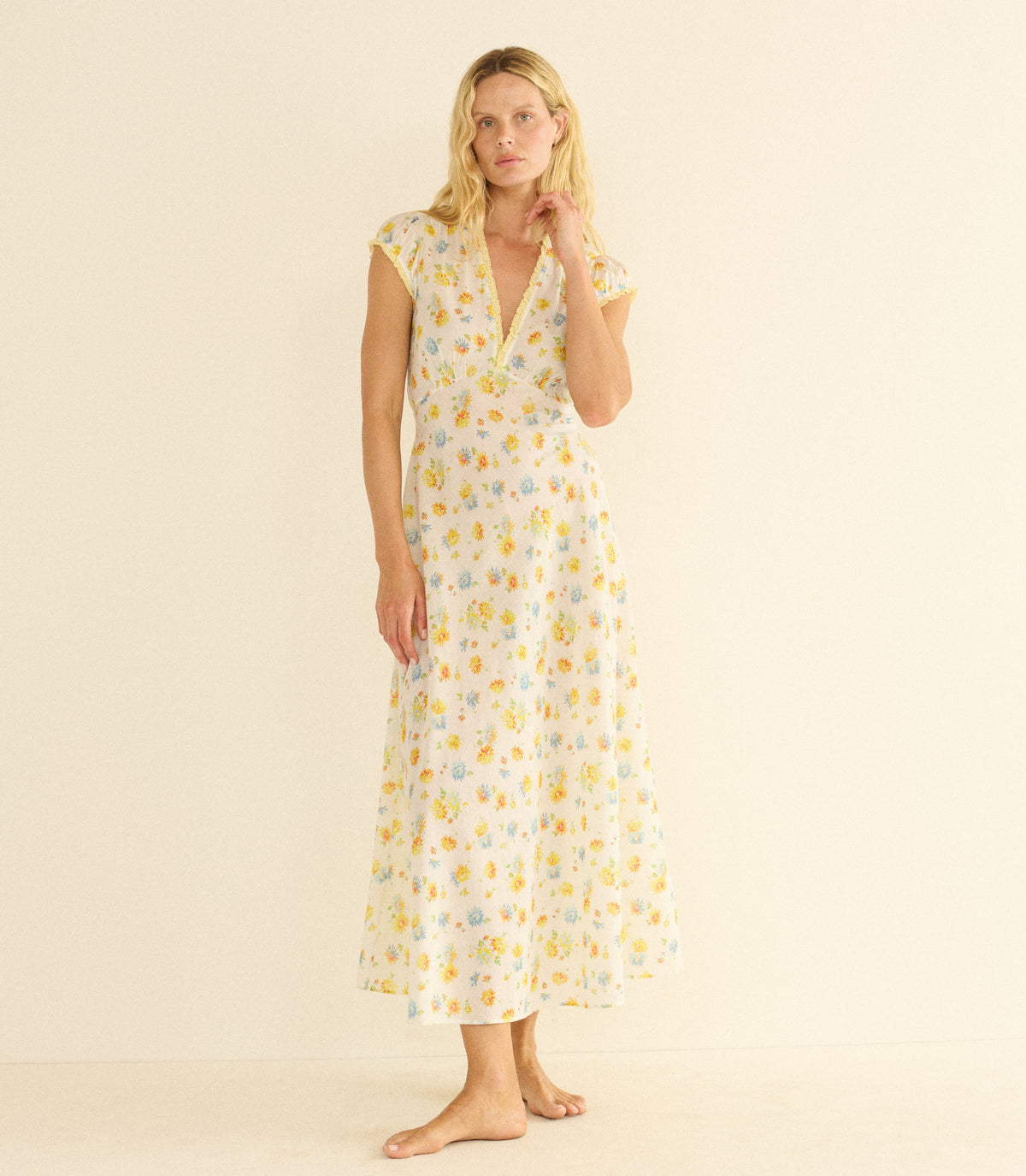 Helia Dress in Dahlia Floral, view 2