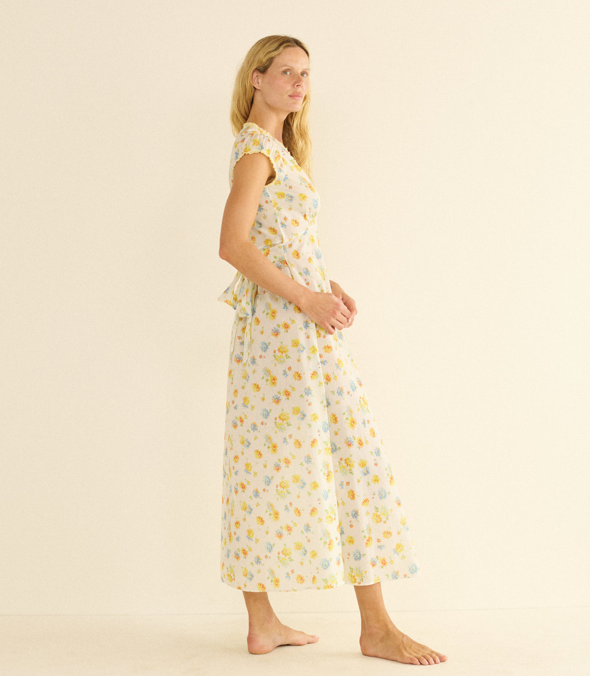 Helia Dress in Dahlia Floral, view 3