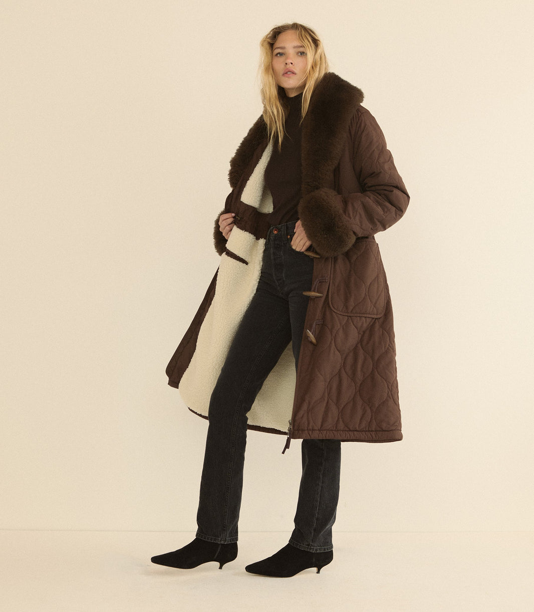 Hemlock Coat in Chocolate Brown