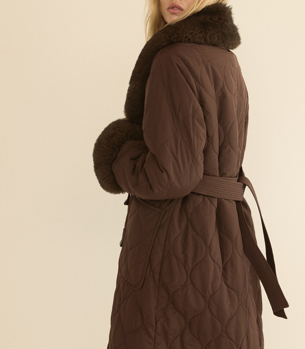 Hemlock Coat in Chocolate Brown, view 6