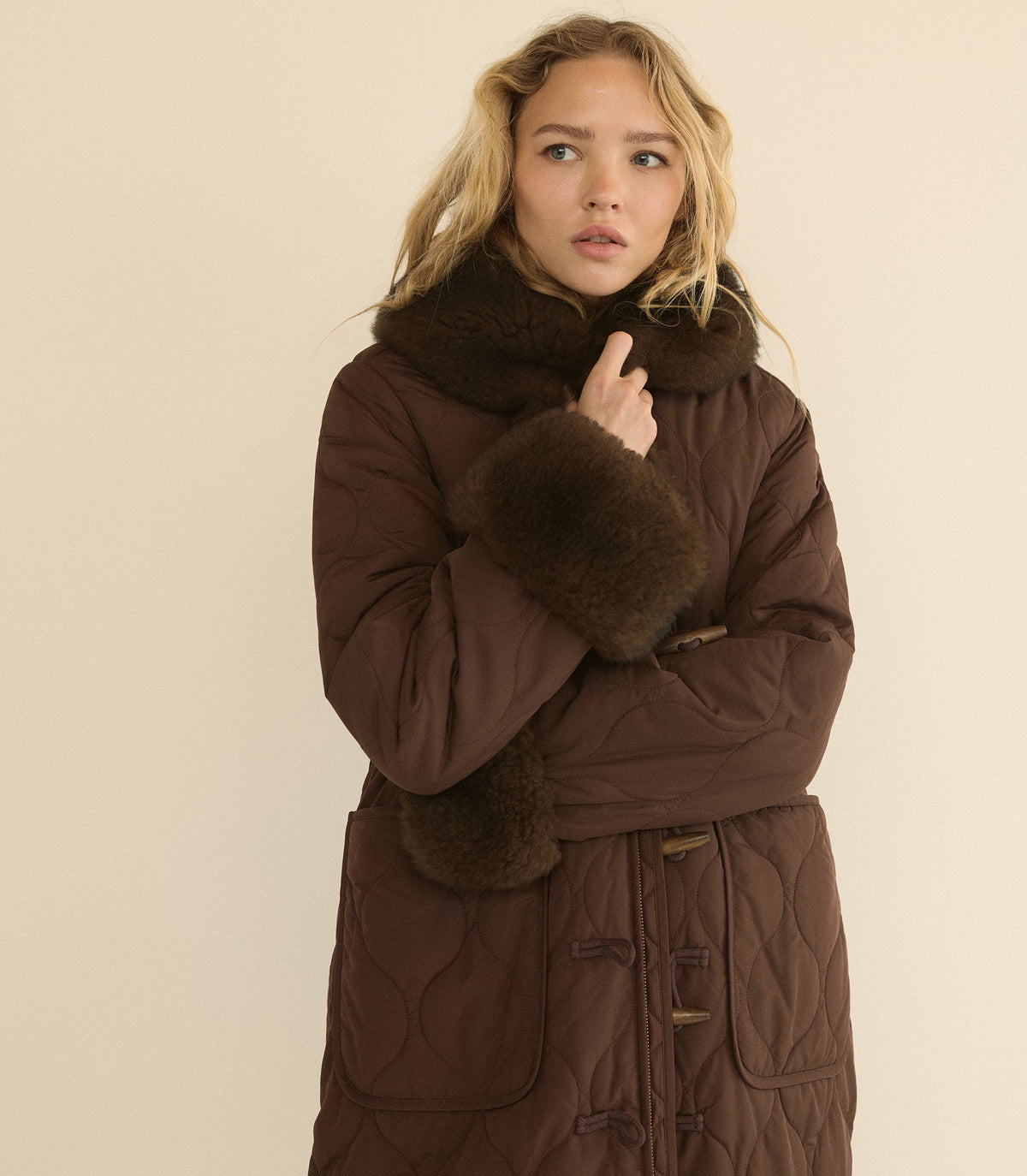 Hemlock Coat in Chocolate Brown, view 4