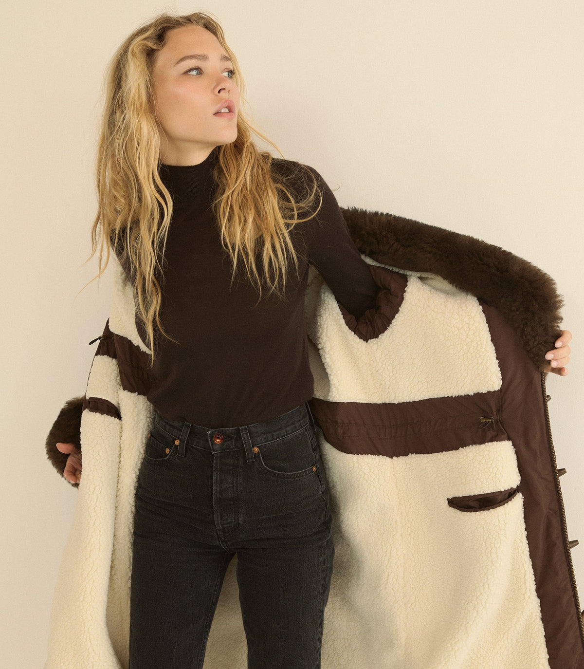 Hemlock Coat in Chocolate Brown, view 7