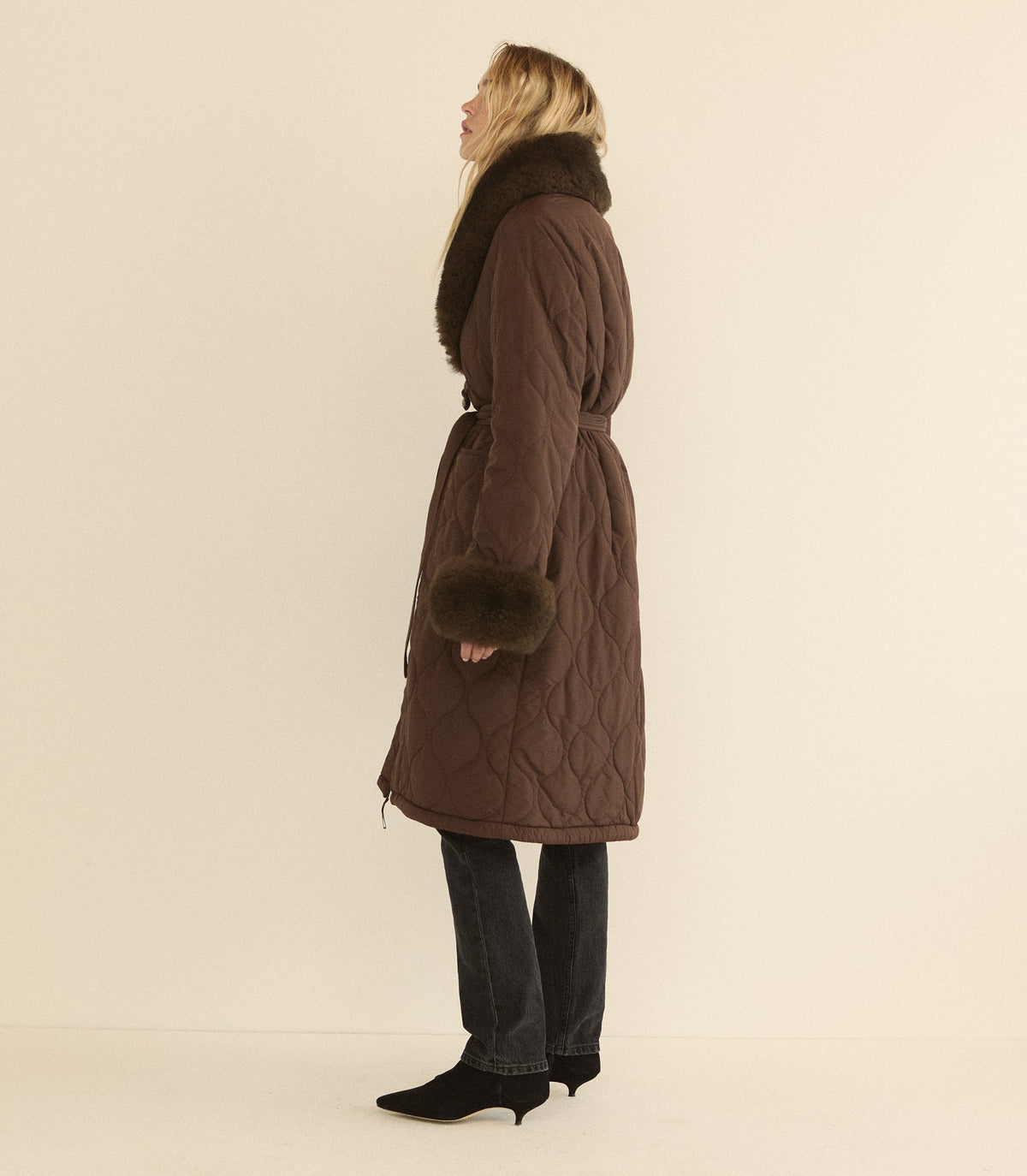 Hemlock Coat in Chocolate Brown, view 5