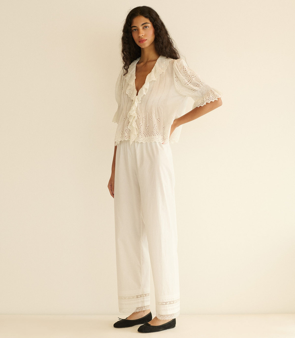 Henri Top in Salt Eyelet, view 2
